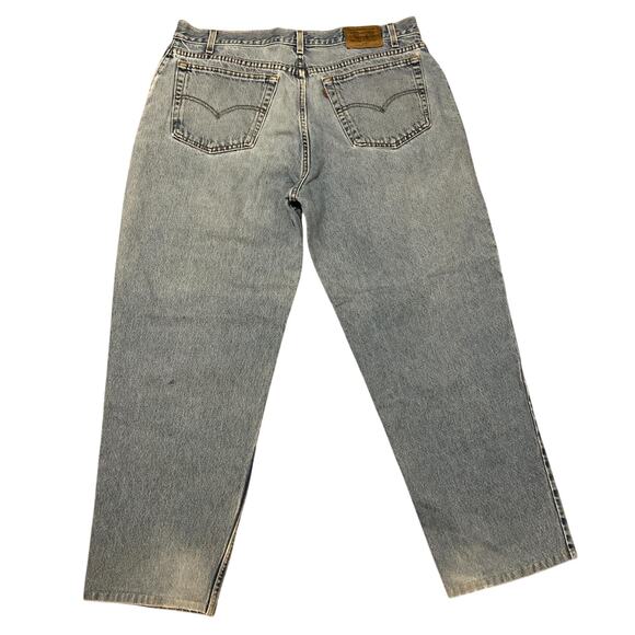 VINTAGE 1999 Levi's Gold Tab Loose Fit Distressed 545 size 40x32 - Picture 2 of 5